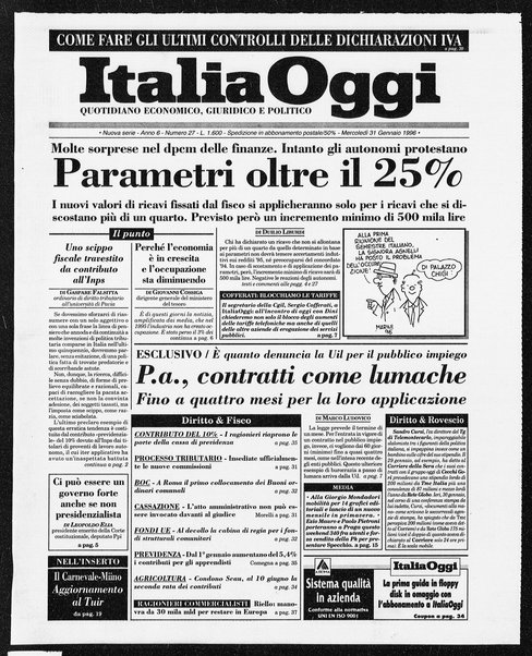 Italia oggi : quotidiano di economia finanza e politica